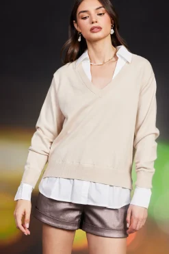 Blair Mixed Media Sweater