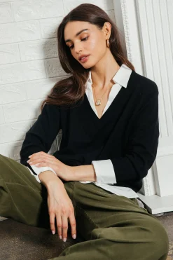 Blair Mixed Media Sweater
