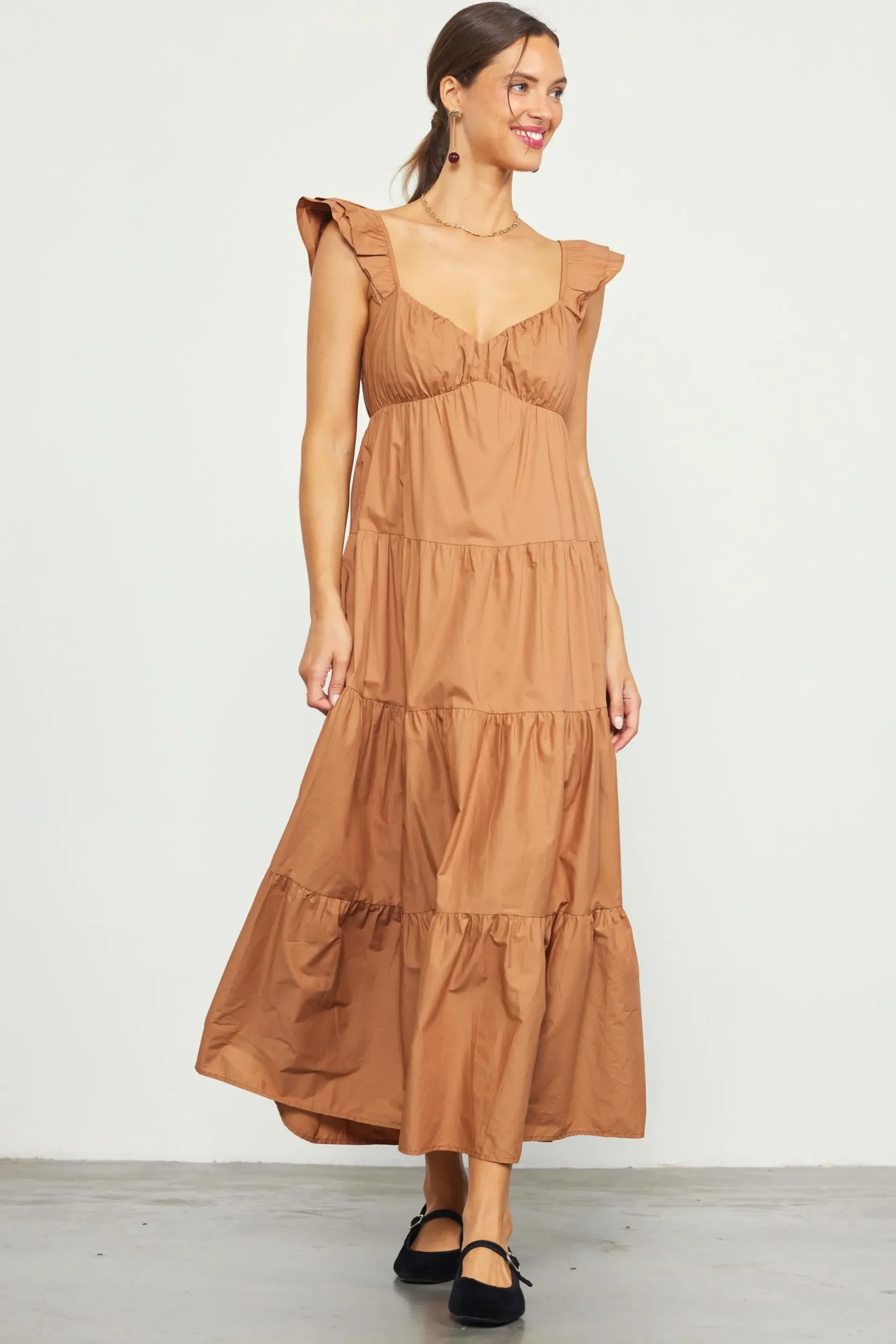 Diana Poplin Maxi Dress