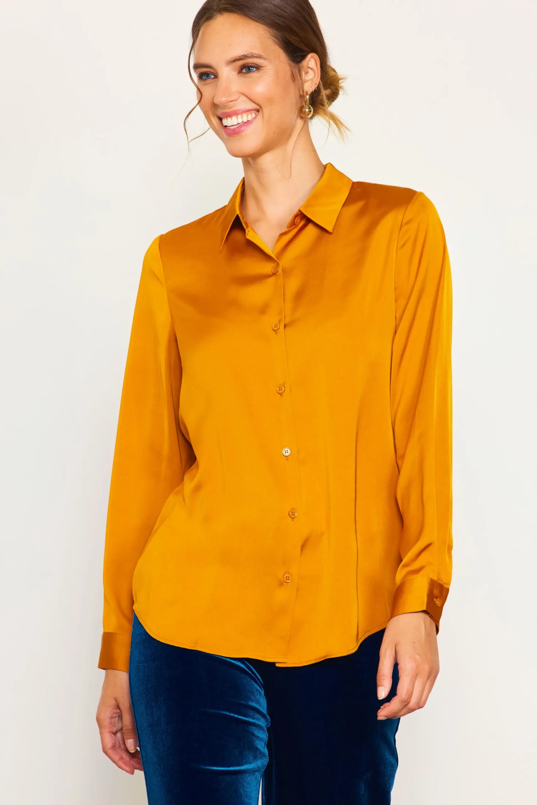 Recycled Classic Button Down Top