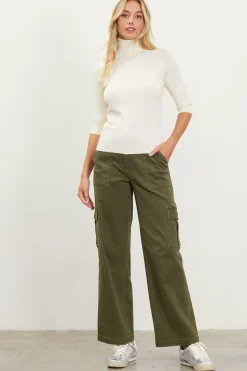 Turtleneck Three Quarter Sleeve Sweater